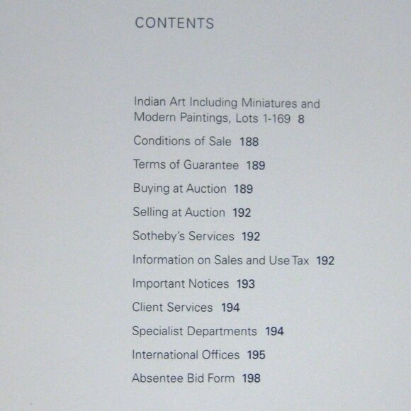 Sothebys Auction Catalog 2006 Indian Art N08222 Modern Paintings Miniatures - Picture 6 of 7